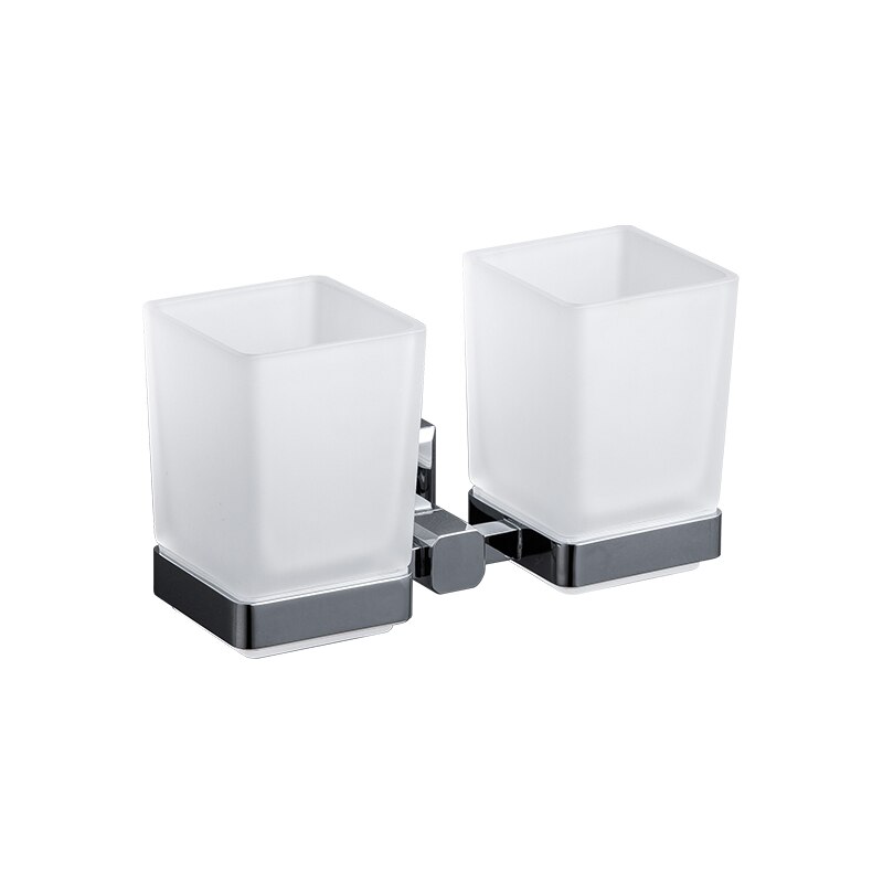 Gappo Cup Tumbler Houders Dubbele Tandenborstel Tand Bekerhouder Cups Wall-Mount Badkamer Accessoires Bad Hardware Set G3806/g3808: G3808