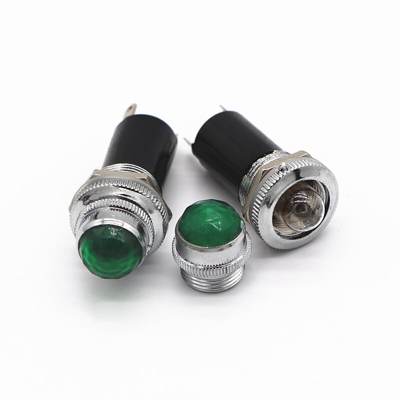Fender amplifier audio indicator power indicator power LED indicator signal built-in 6.3V lamp 5PCS: green