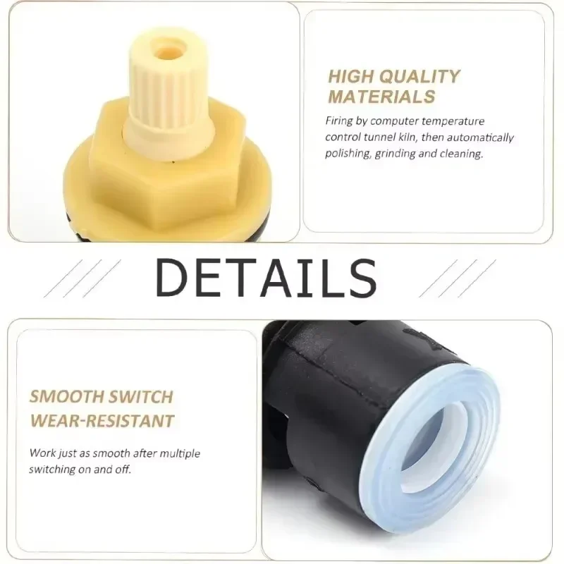 10/1PCS Universal Faucet Valves Replacement Tap Brass Ceramic Disc Cartridge Inner Faucet Valve Bathroom Kitchen Sink Accessory