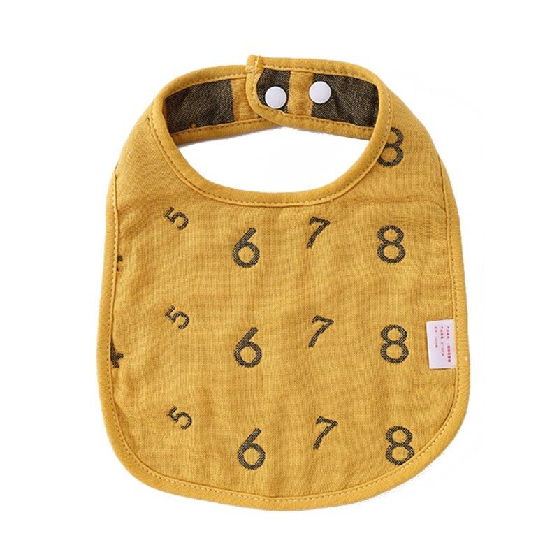 Baby Speeksel Handdoek Met Drukknoop Babyvoeding Slabbetjes Voor Jongens Meisjes Baby Bib Ademend Baby Kwijlen Slabbetjes