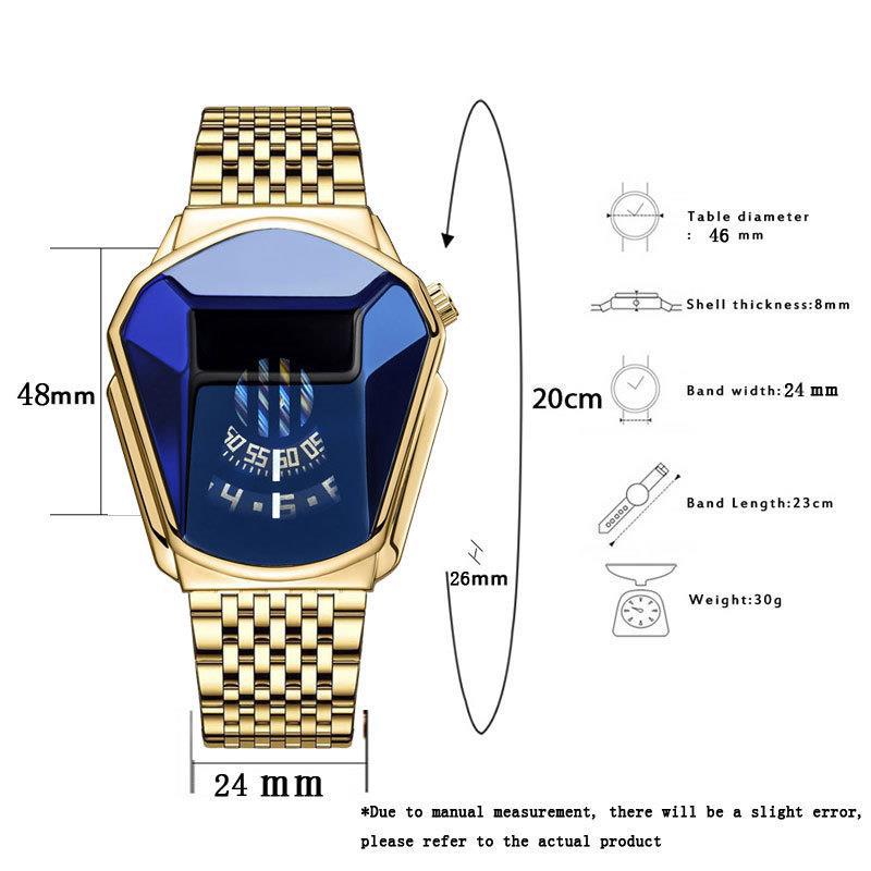 Montre à quartz étanche pour homme, personnalité de moto, nouvelle tendance