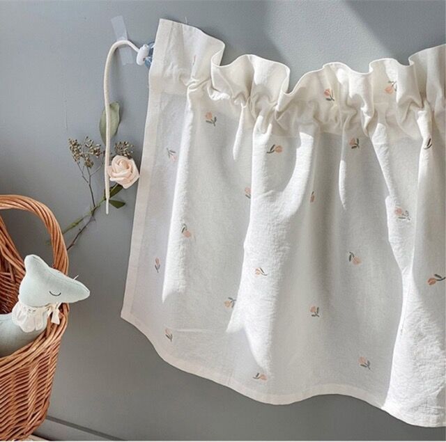 Ins Style-cortina bordada para coche de bebé, parasol de protección solar para ventana, protección UV para niños: 8