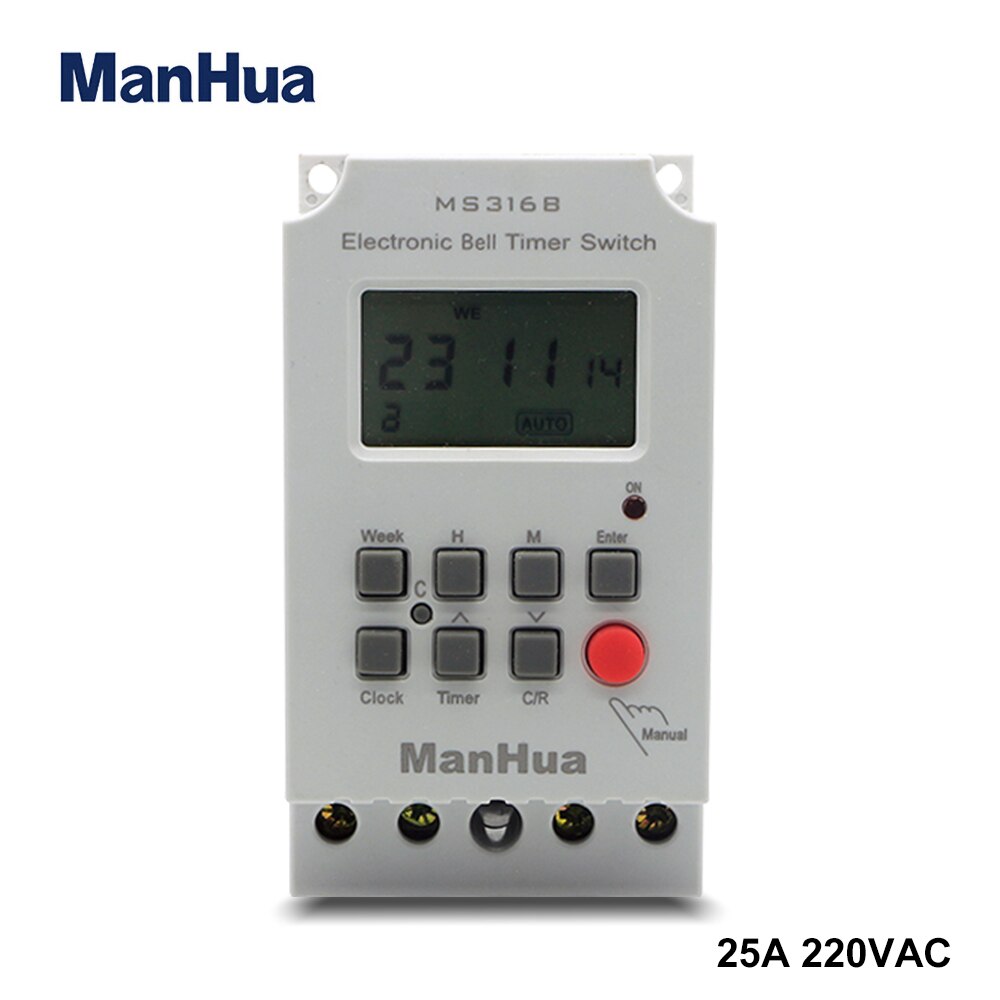 Manhua SM316B 68 SU 220VAC 25A 50/60Hz programmabi – Grandado