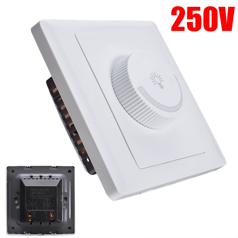 Dimmer Switch Lamp Lighting Accessories Dimmer 250V Controller Adjustable LED Knob Dimmer Switch 86x86mm