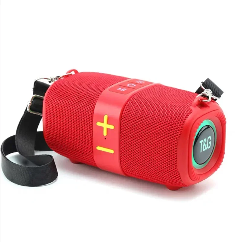 T&G TG667 Tragbarer Bluetooth-Lautsprecher mit LED-Licht für Höhle Außenbereich, klein und hohes Aussehen, kompatibel mit USB/AUX/TF/FM: verrotten