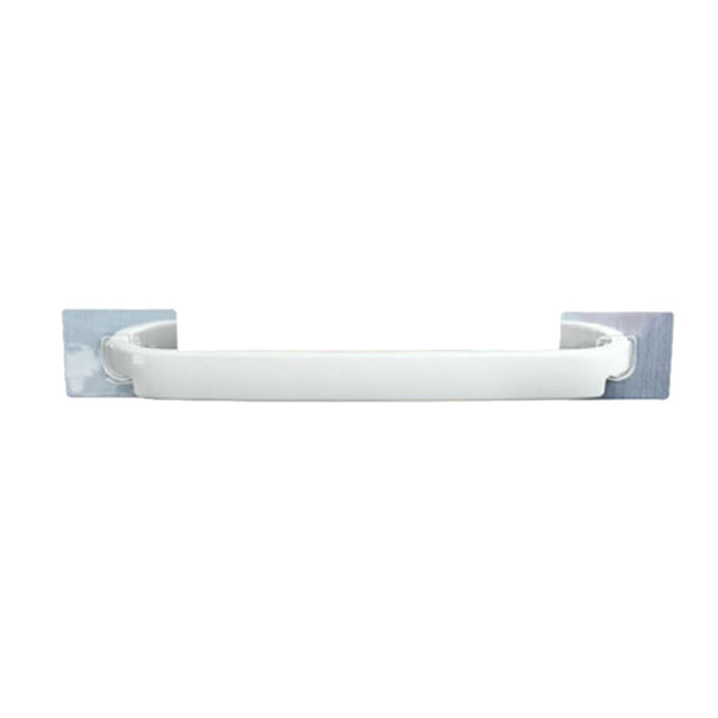 White Self Adhesive Wall Mounted Bathroom Towel Bar Shelf Rack Holder Toilet Hanging Hanger Nail-free Storage Racks: white