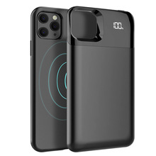 Silm Draadloze Batterij Oplader Voor iphone 11 Pro Max Telefoon case Aparte Power Bank 2 in 1 Opladen Terug cover Voor iPhone 11