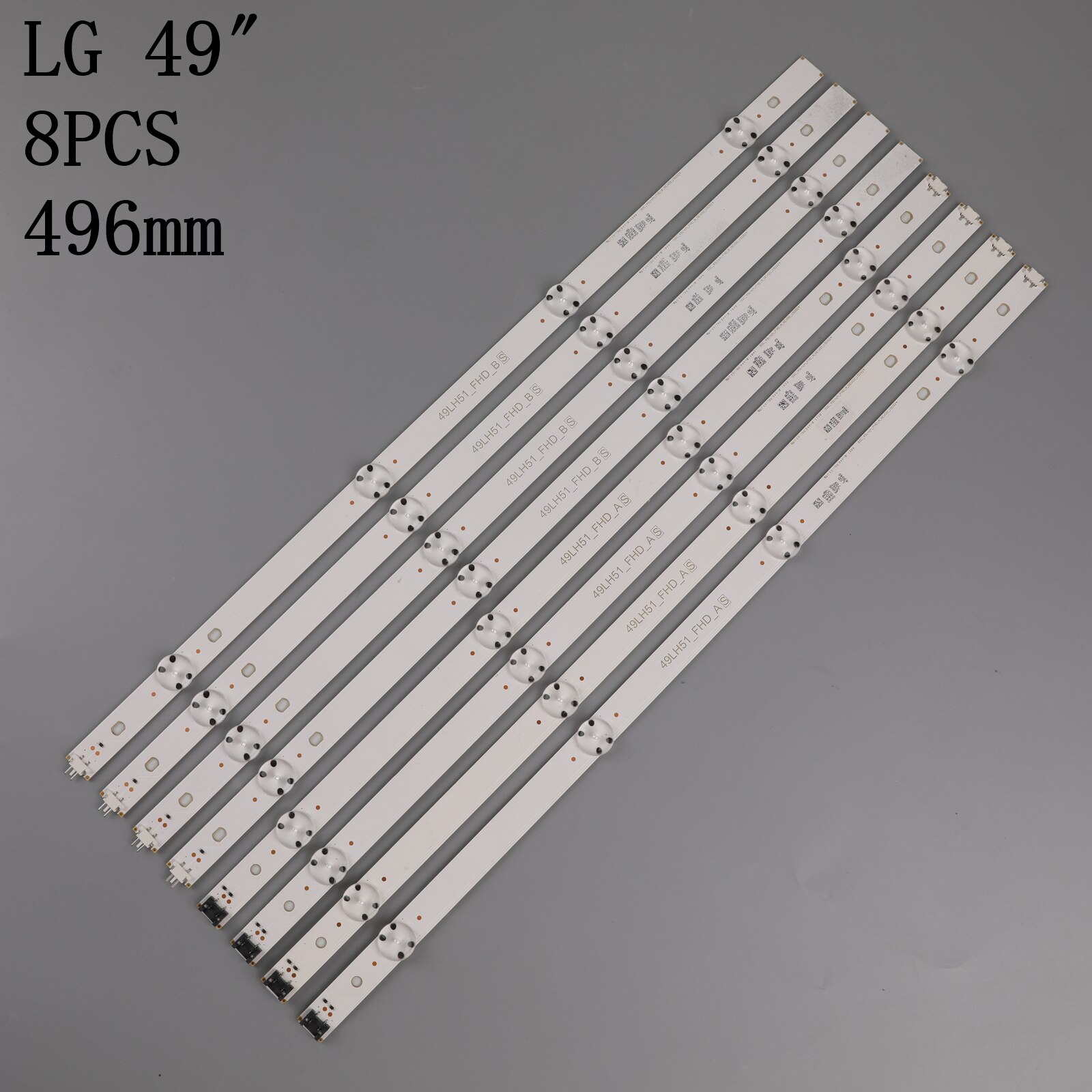 LED Backlight strip 8 Lamp For LG Innotek 17Y 49&quot;_FHD TV SSC_49INCH_FHD A B 49LH51_FHD_A 49LJ51/LJ57_FHD 49LH5100 NC490DUE-ABEX1