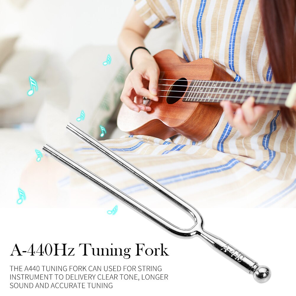 Portable Mandolin Accurate Sound Tuning Fork Accessories Musical Instrument Metal Violin Guitar Standard A 440Hz