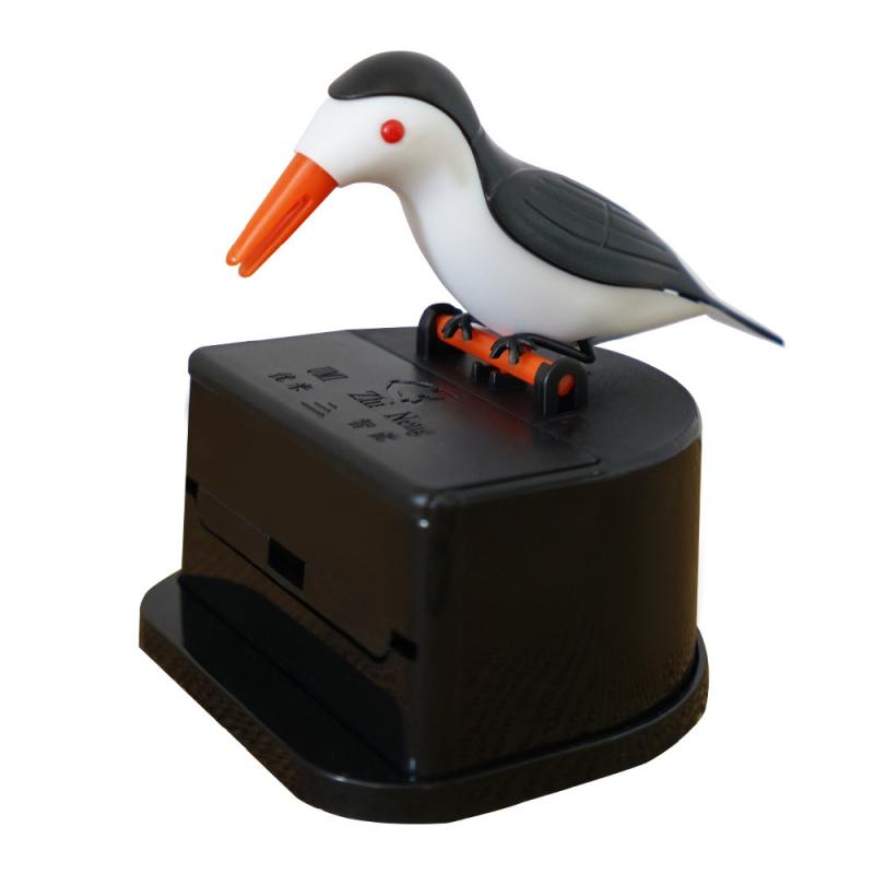 Bird Toothpick Box Plastic Cartoon Automatic Animal Toothpick Dispenser Personality Living Room Kitchen Tooth Sign Barrel Love: 03