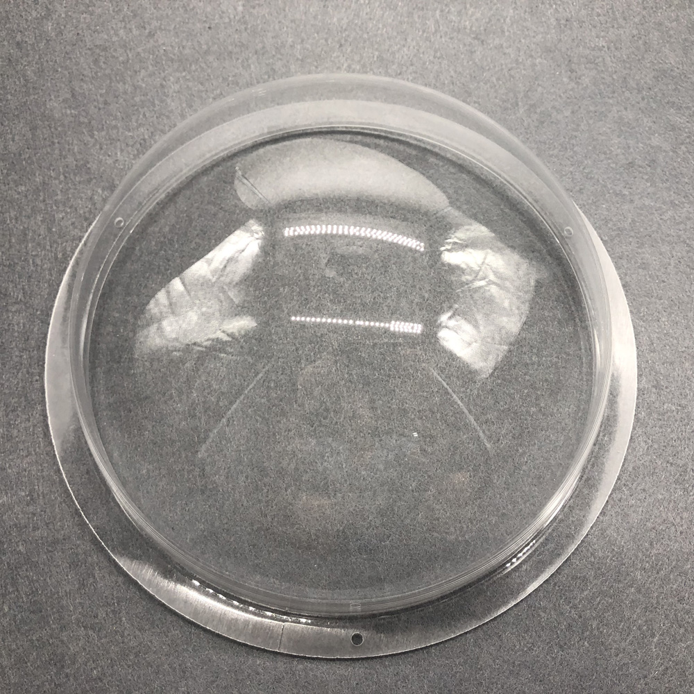 12 tommer vandtæt cctv klar gennemsigtig globus akryl plexi glas stor størrelse kuppel beskyttende rundt dæksel 340 x 150mm