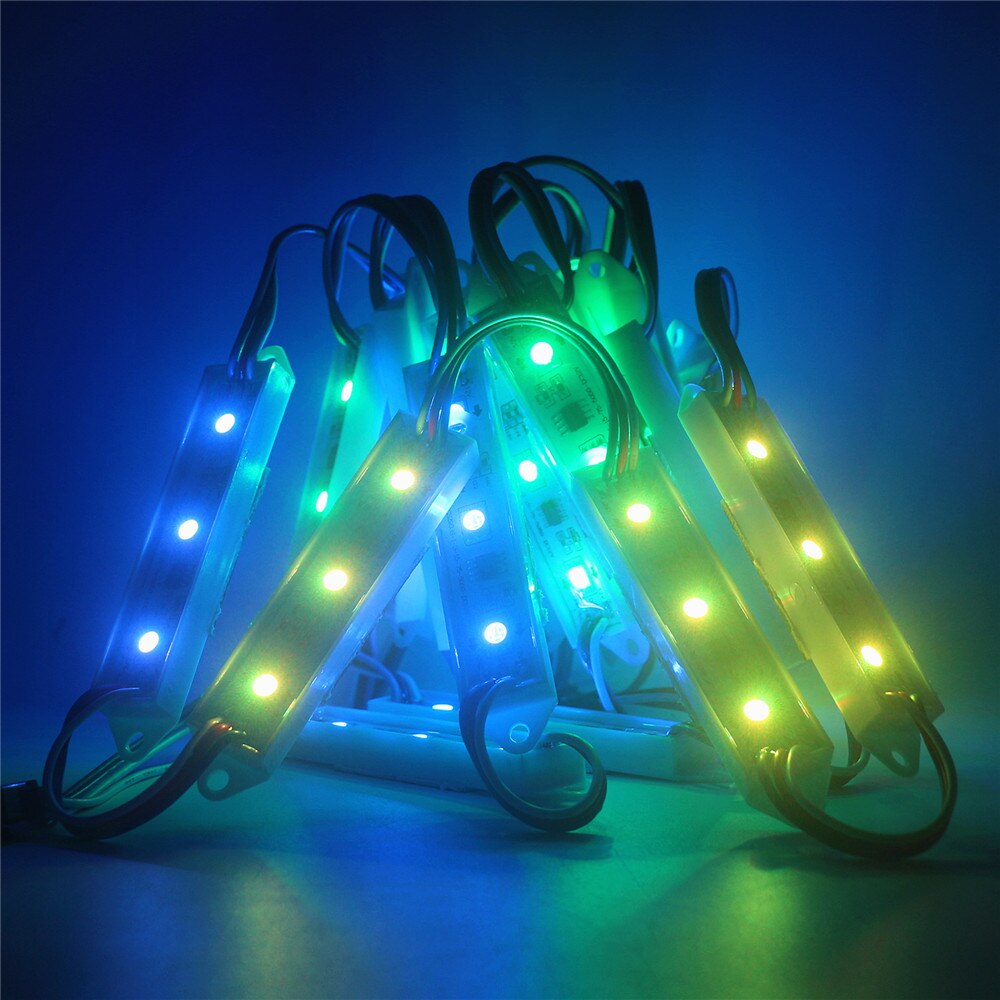 Module LED de colle goutte SMD DC12V 5050, Module numérique Pixel adressable IC externe, pour Sign Shop Sanner Brighter WS2811 2811