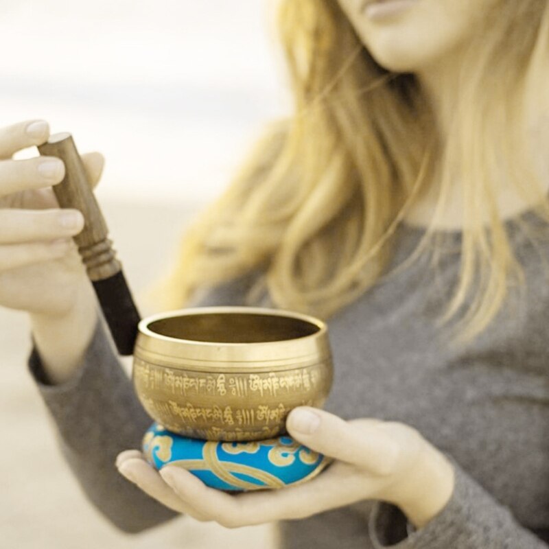 Handgemaakte Tibetaanse Klankschaal Aanvaller Stick Boeddhistische Meditatie Houten Klankschaal Mallet