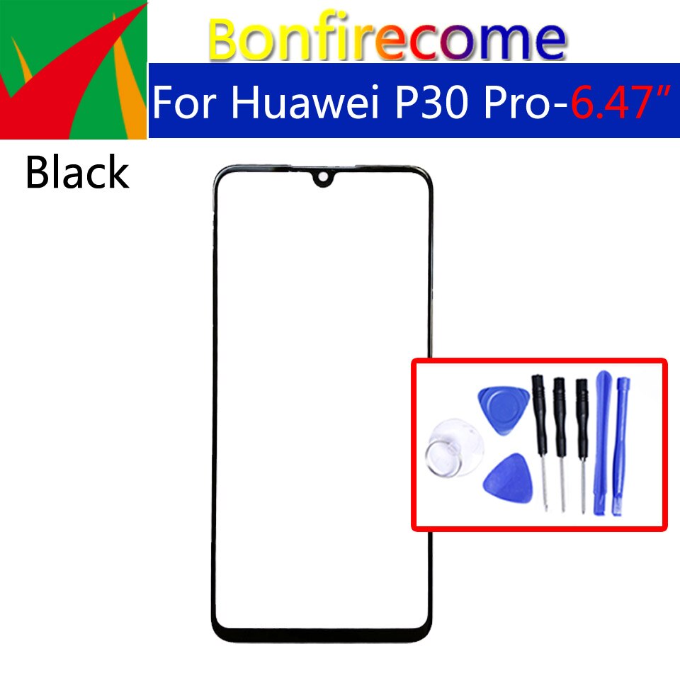 6,47 "Für Huawei P30 Pro VOG-L04 VOG-L09 VOG-L29 Touchscreen Front Outer Glas Objektiv LCD Glas Ersatz