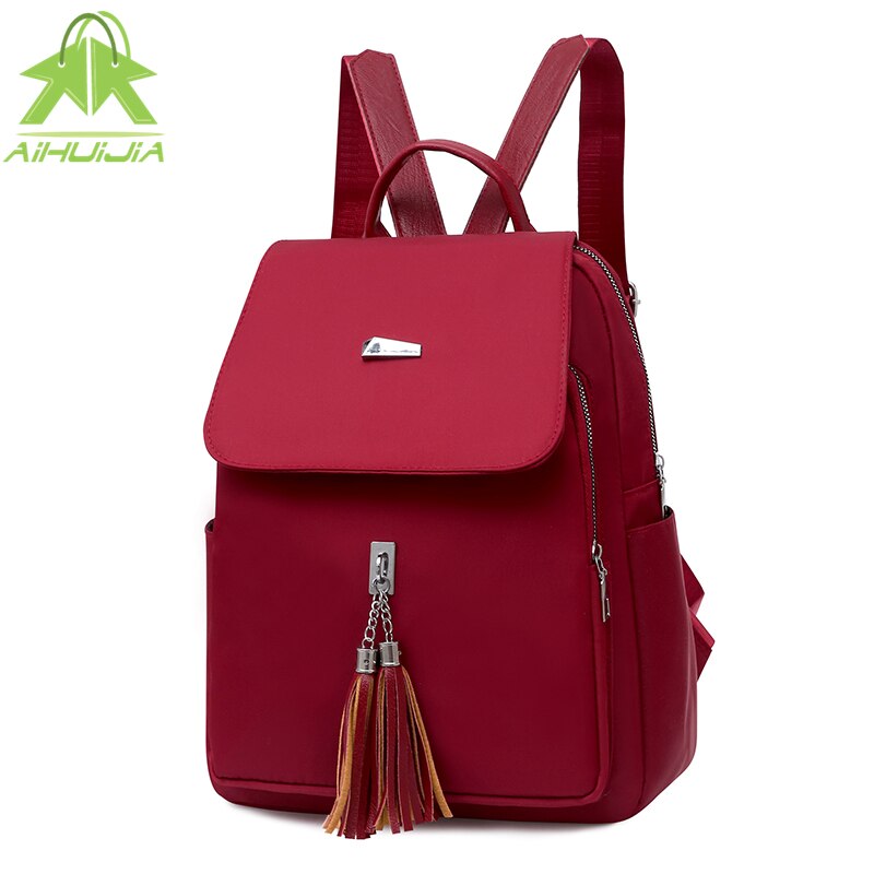 Neue Fransen Damen Rucksack Oxford Wasserdichte Damen Lässig Reise Rucksäcke Damen Schulter Taschen Rucksack