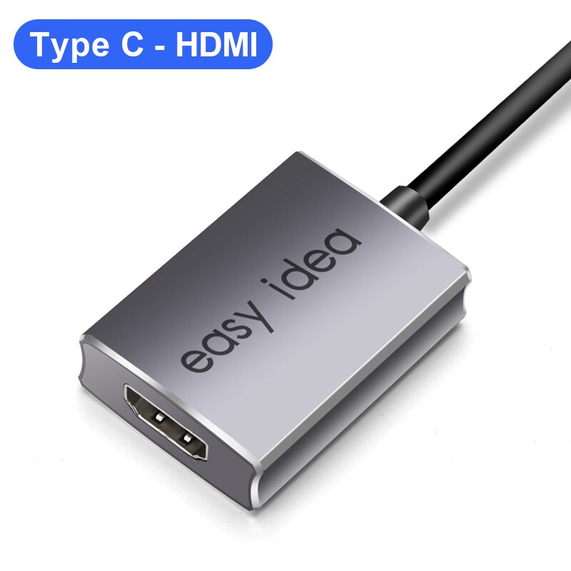 Usb C Hub Type C Hub Adapter Multi Usb 3.0 Splitter USB-C Hub Hdmi Vga Poort Meerdere Usb 3.1 Hab expander Voor Macbook Pro: Type C -HDMI