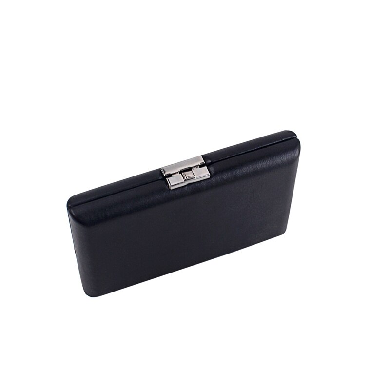 Oboe Reed Case Storage, Wooden + PU Leather Cover Reed Case Holder Storage Box for 12Pcs Reeds Cover