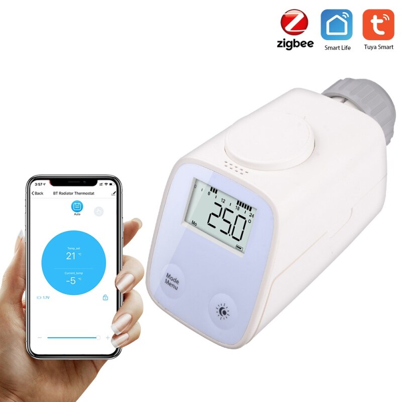 Tuya Smart Home Radiator Valve Smart Valve Temperature Control Valve ZIGBEE Temperature Control Valve