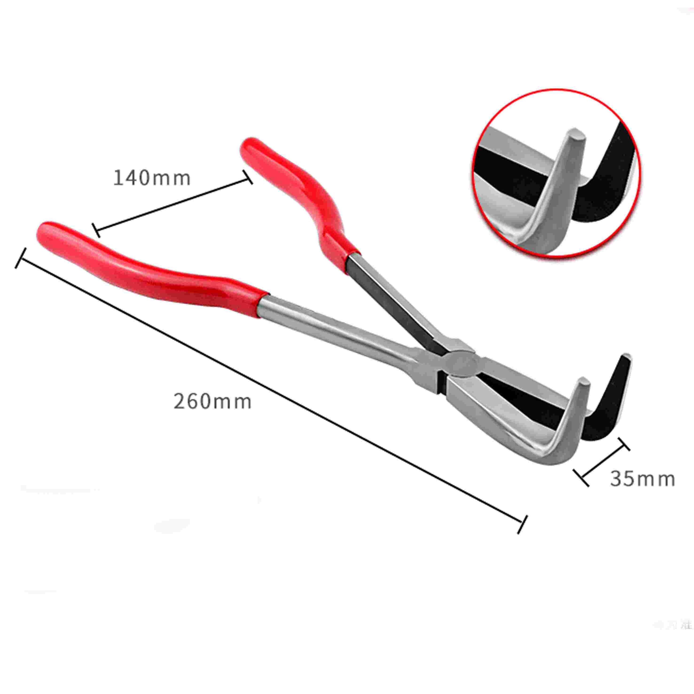 Smeltkroes Tang Met Rubberen Handvat Voor Melting Quartz Silica Smeltkroes Schotel Kom Rvs Tang Voor Sieraden Maken