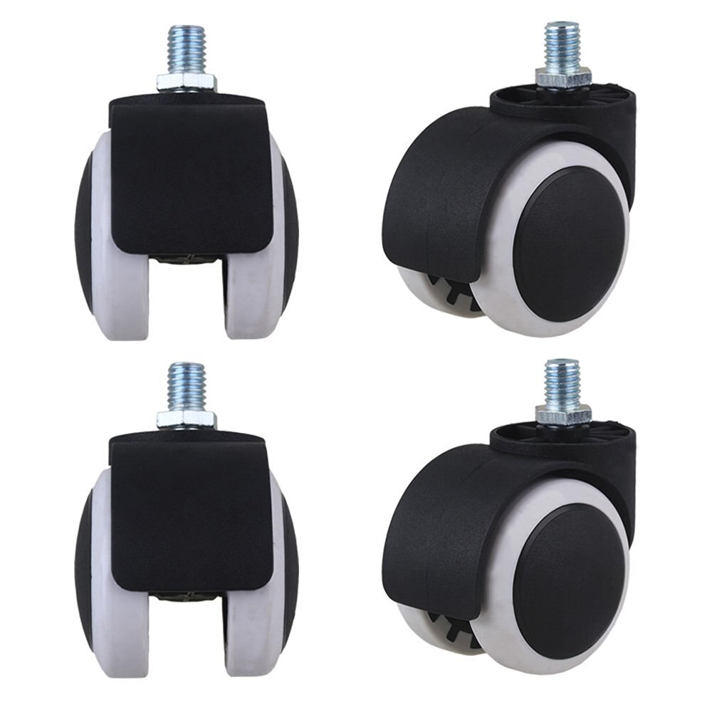 Kontorsstol svängbara hjul möbler hjul skruvgänga stambyte för bäddsoffa varor hylla förvaringsställ pack  of 5