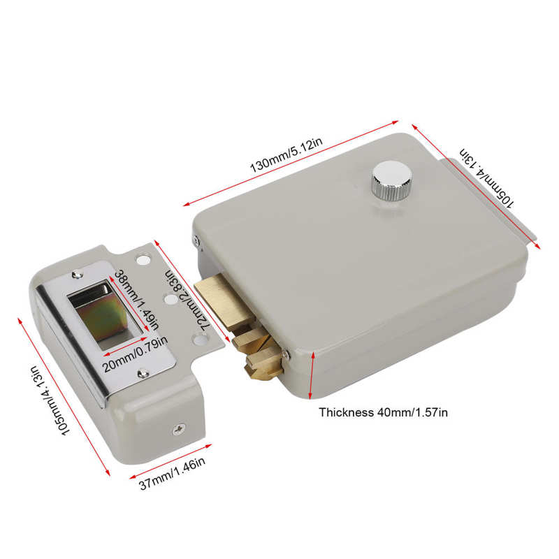 Laptop Accessoires Nieuw Elektrische Deurslot 2 Draad Elektromagnetische Vergrendeling Toegangscontrole Systeem 9 ‑ 12V Rechts hand