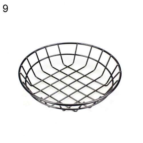 Mini French Fries Basket Food Bucket Snack Potato Chips Barrel Container Stainless Steel Mini Frying Basket Strainer Tableware: 9