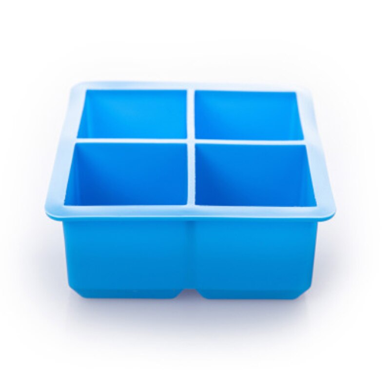 4 store firkantede isterninge maker silikone form isterning bakke slik fondant kage dekoration form køkkenredskaber, fantastisk til fest