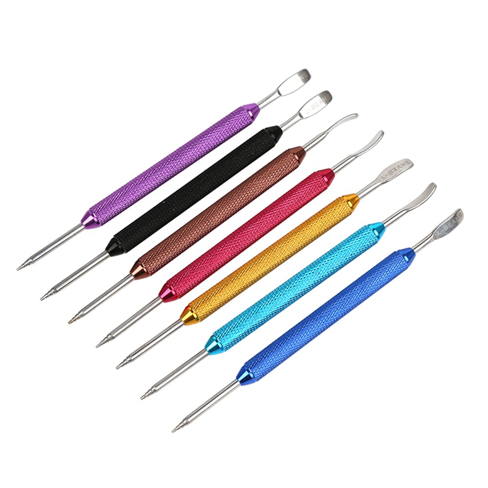 Roestvrijstalen koffiesjablonen, palissander handvat, doe-het-zelf koffiekunstnaald, latteschuimspatel, koffieservies, barista-gereedschap