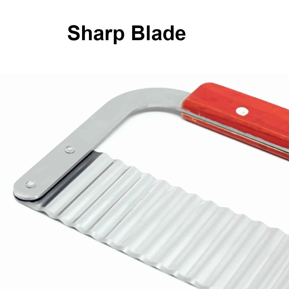 Vegetable Fruit Dough Crinkle Wavy Slicer Knife Stainless Steel Wave Potato Cutter Kitchen Tools