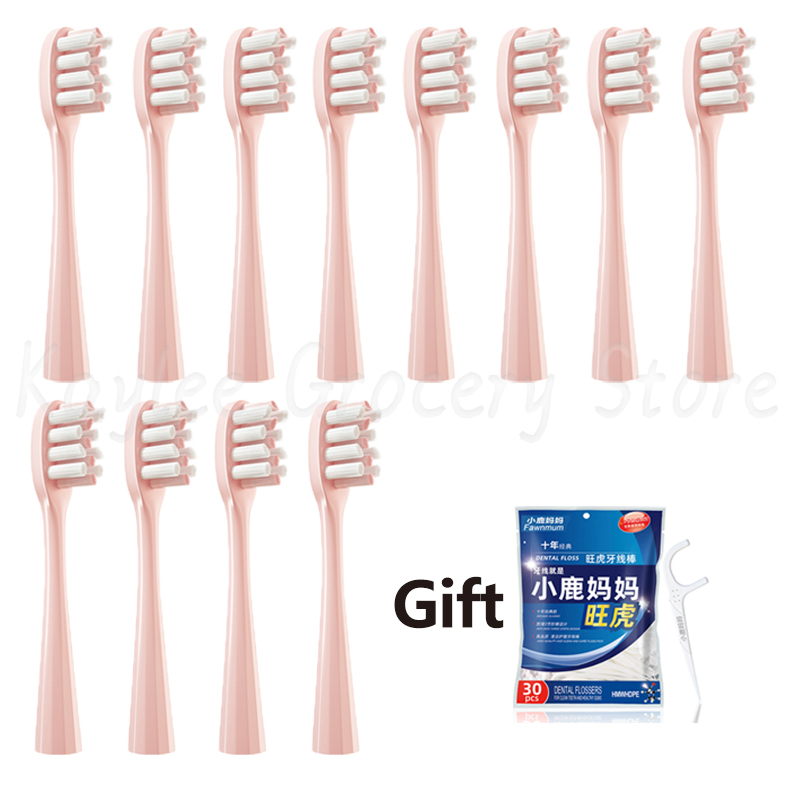 Voor Usmile Vervangende Tandenborstelkoppen Y1/Y 1S/Y2/Y3/Y4/U1/U2/U3/U4/U 2S/P1/P3/P10/P10pro Vervang Borstelkoppen Mondstukken 4/8/12Pcs: Paars