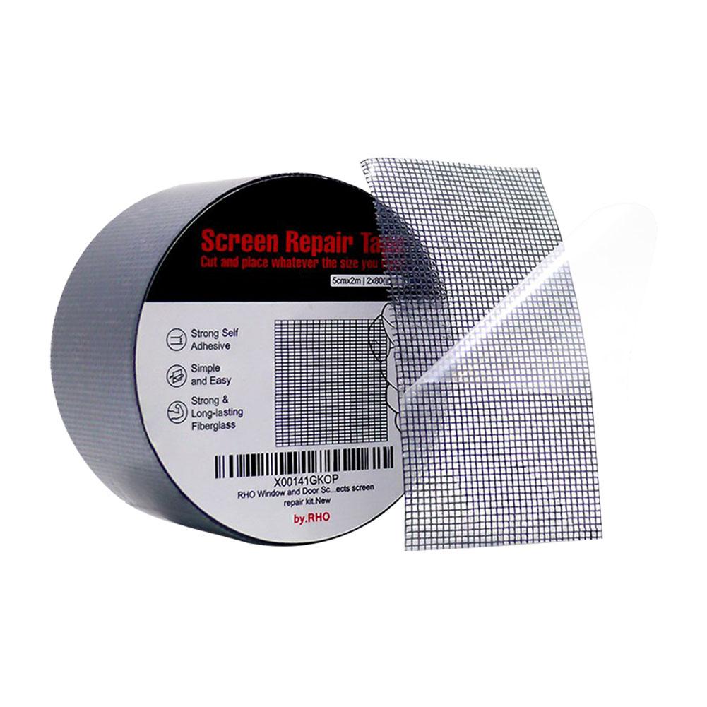 Strong Adhesive Window Repair Tape Anti-Insect Fly Bug Door Mosquito Screen Net Fiberglass Mesh Cloth Screen Repair Tape: B