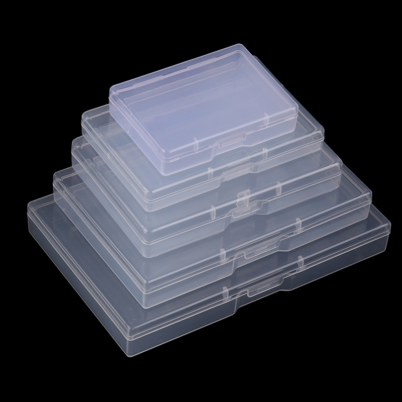 Boîte d'emballage en plastique transparente, rectangulaire, translucide, mallette de rangement, anti-poussière, durable, contenant pour bijoux de bain