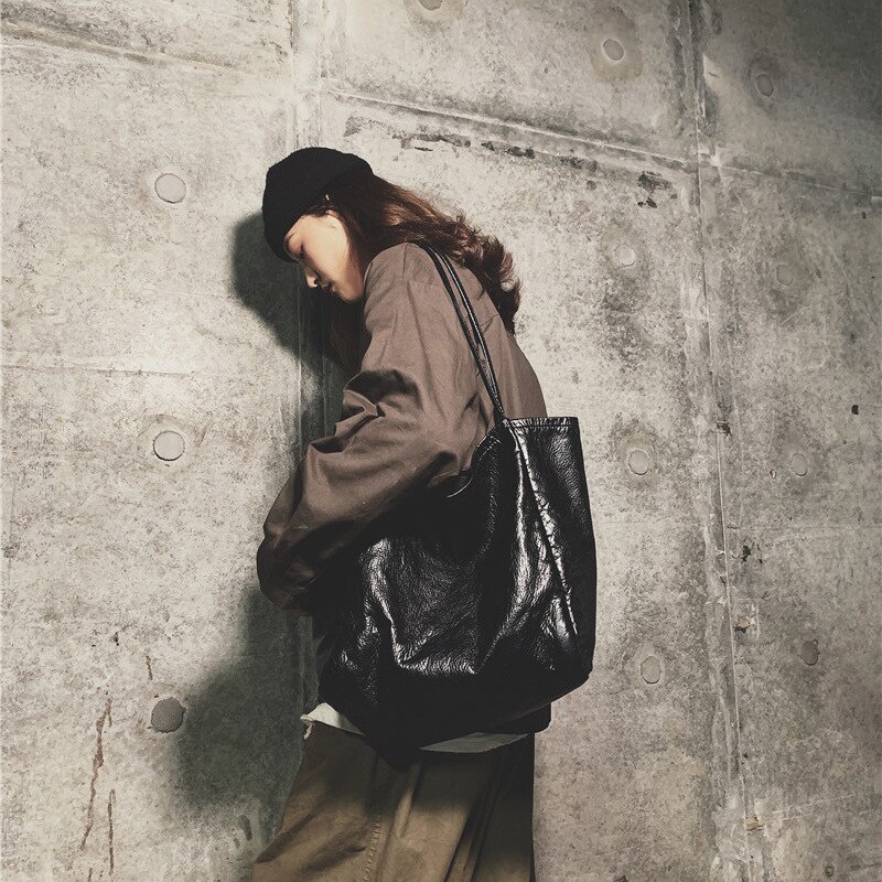 Youda oryginalny projekt jednokolorowy materiał PU torebka duża pojemność zakupy damska torebka w stylu klasycznym damska torba na ramię