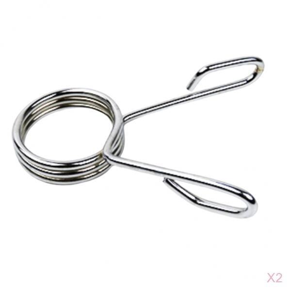 2Pcs 2'' Barbell Spring Clamp Standard Gym Olympic Dumbbell Bar Clip Lock Collar