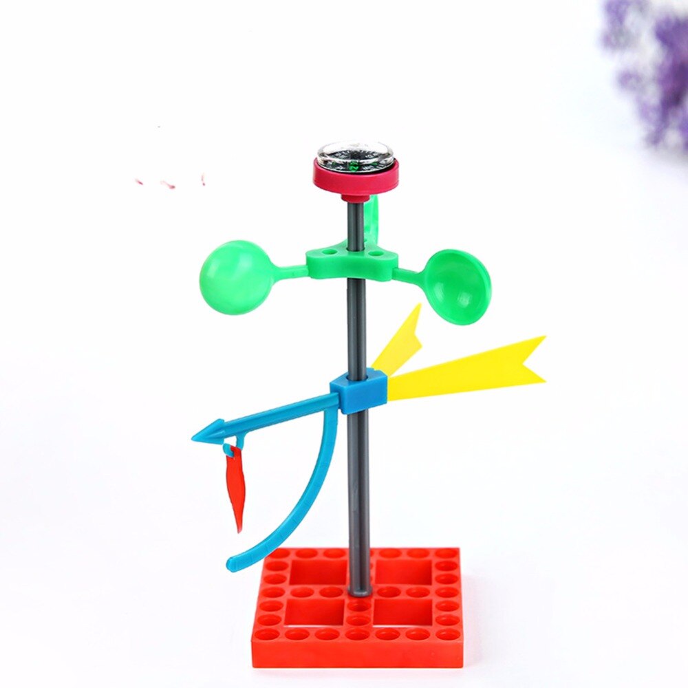 Veleta de dirección del viento DIY, para niños, Educación Física y matemática, 1 unds/pack