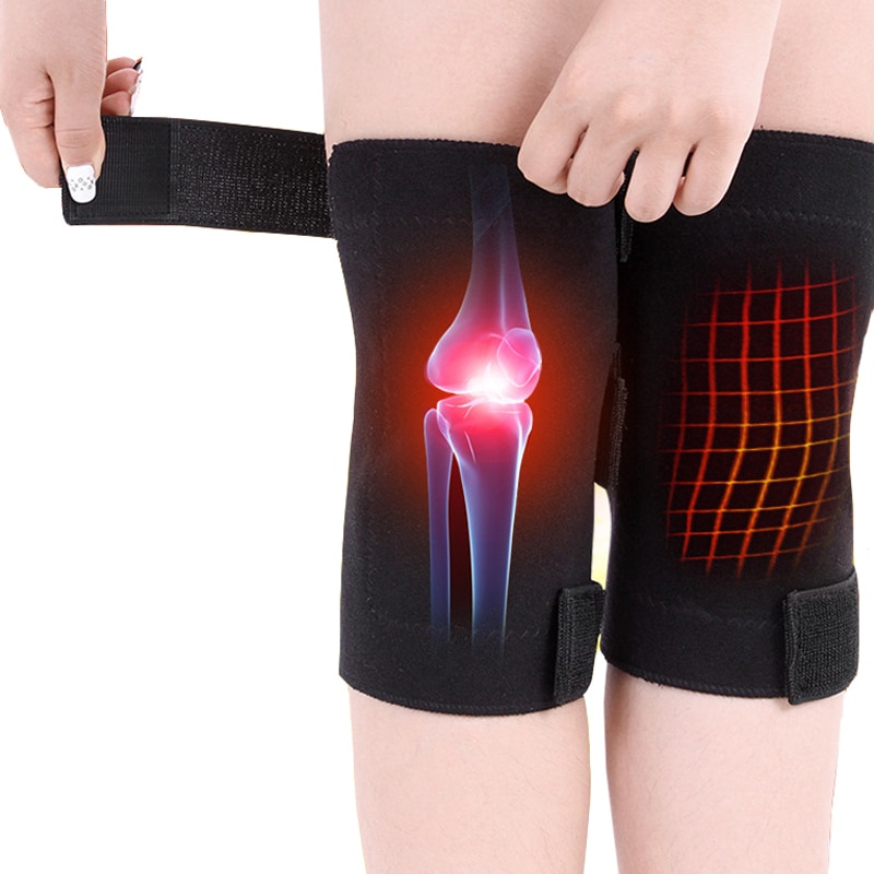 1 Paar Gezondheidszorg Toermalijn Zelf Verwarming Knie Pad Magnetische Therapie Ondersteuning Verstelbare Knie Massager Verlichten Been Pijn