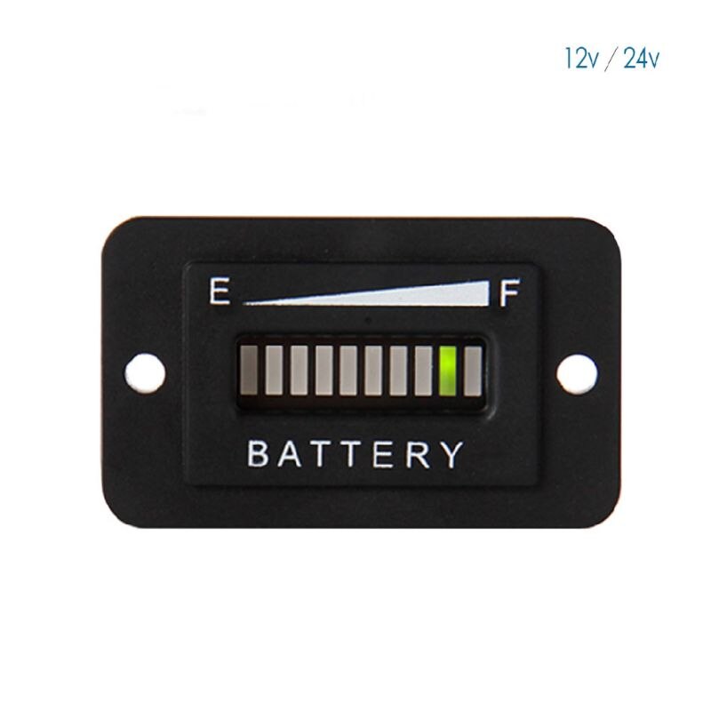 Battery Fuel Gauge Indicator LED 12-24V 36V 48V 72V for Fork Lifts Golf Carts: DC 12-24V