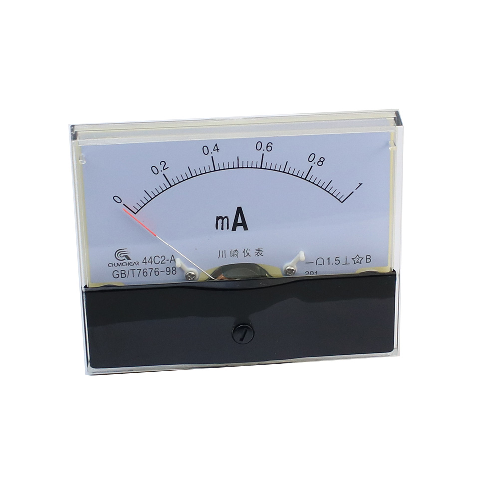 Medidor de Panel analógico, amperímetro, 44C2-mA, 1mA, 2mA, 3mA, 5mA, 10mA, 15mA, 20mA, 30mA, 50mA, 100mA, clase 1,5