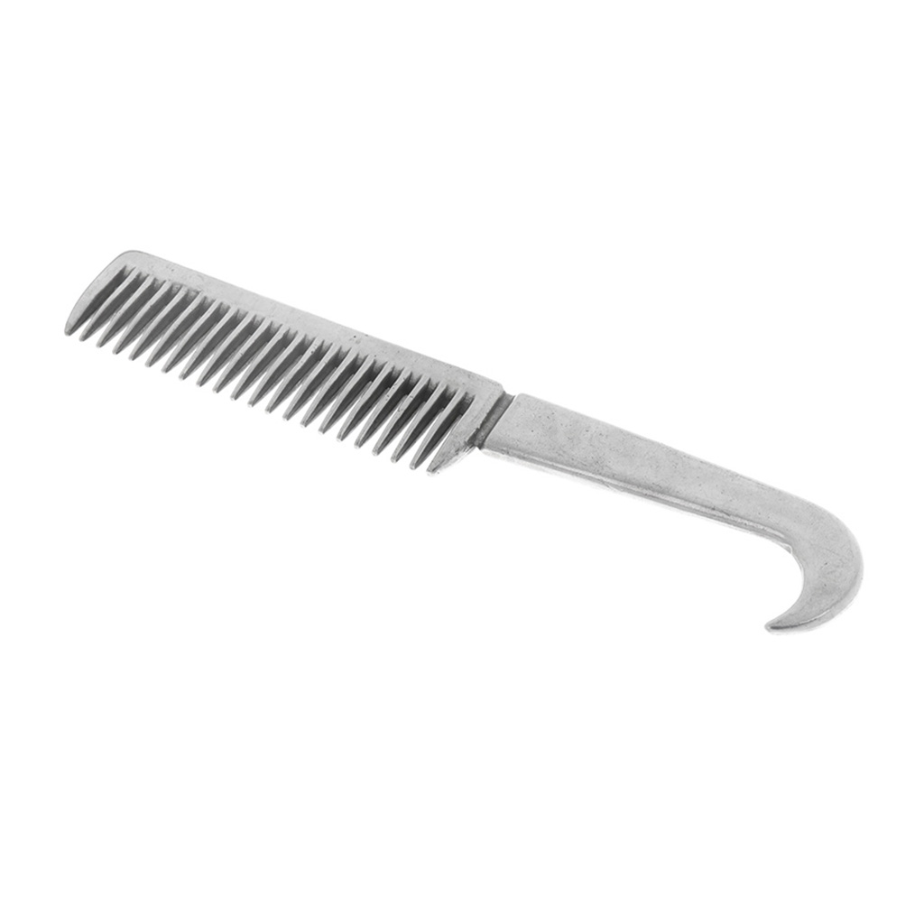 Stainless Steel Polished Horse Pony Grooming Comb Tool Currycomb Durable