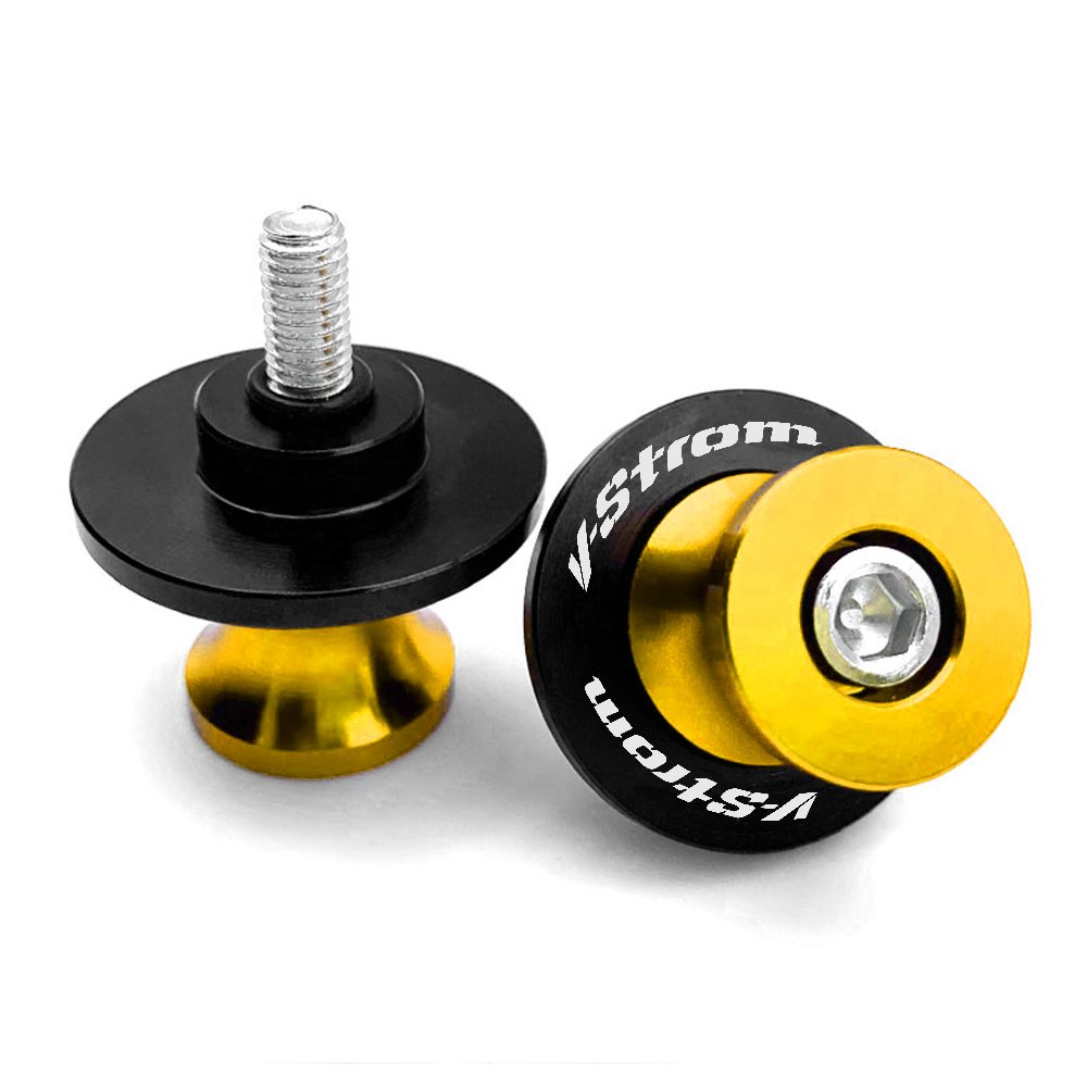 Para Suzuki v-strom 250 1050 XT V Strom 650 VStrom 800DE DL650 DL100 motocicleta 8MM basculante carretes soporte deslizante Protector de tornillos: Caqui