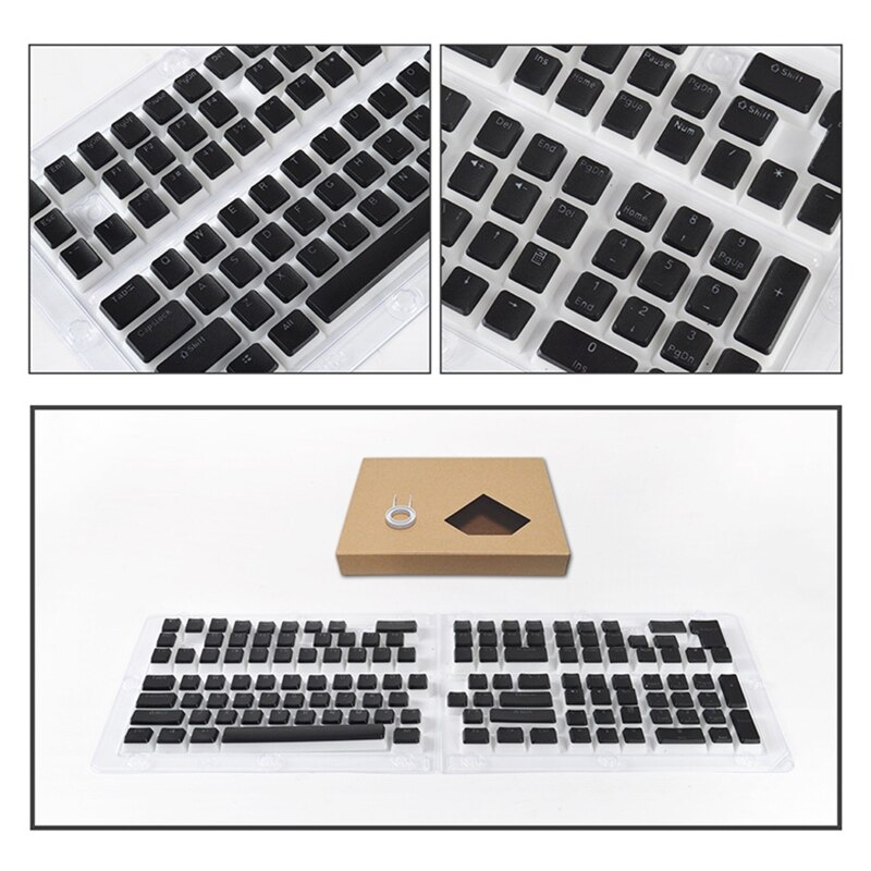 RGB Pudding Keycaps Dual Color Translucent PBT OEM Keycap For Cherry MX Switch Mechanical Keyboard Switches Caps 108-Key