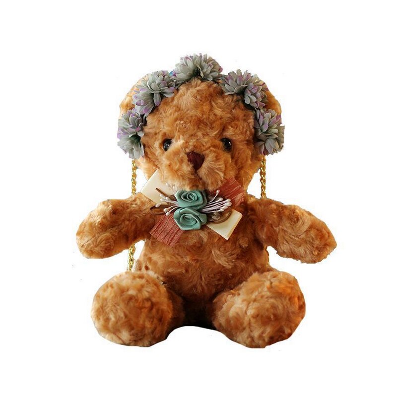 Oryginalny Lolita niedźwiedź torba nowe kobiety cały mecz miękki miś torba silnik wibracyjny robić telefonu torebka lalka miś torba MAGOGO