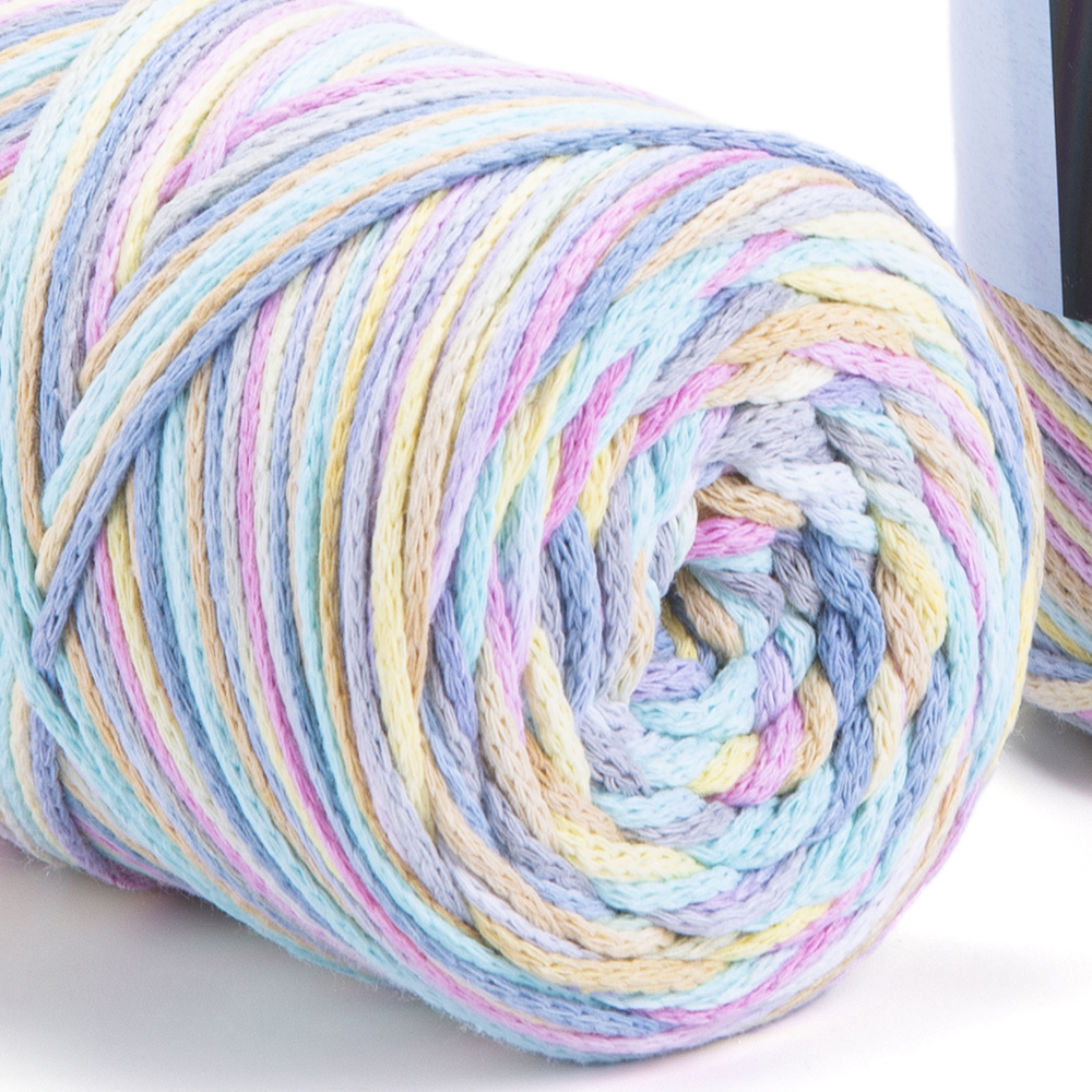 Yarnart Macrame COTTON VR Yarn 250gr 225mt Hand Knitting Crochet Gradient Rainbow Variegated Rope Bag Purse Table Runner Rug DIY: 929