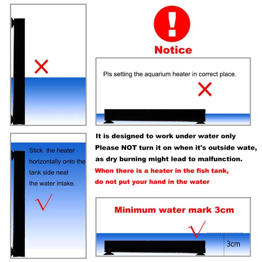 25W Betta Fish Tank Heater Smart Thermostaat Kleine Aquarium Heater 2-5 Gal Water Warmer 2 Kunstplanten 1 Sticky Thermometer