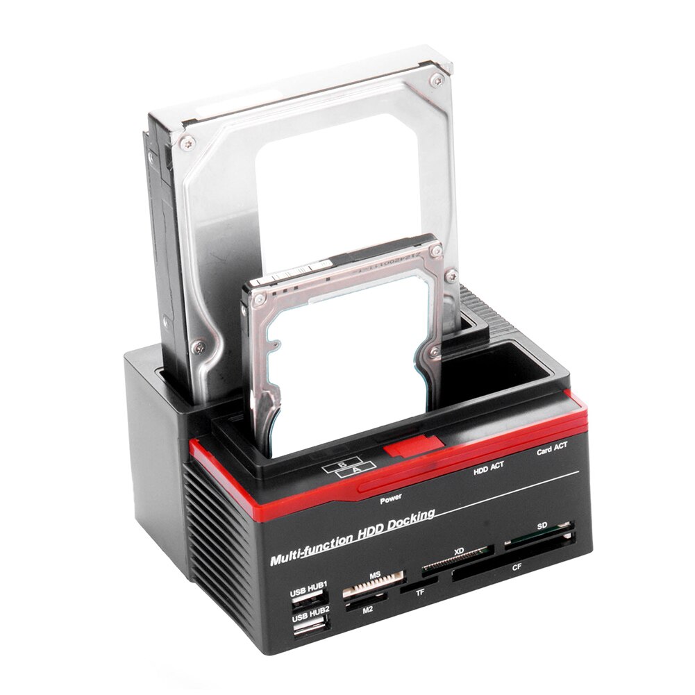 Station d'accueil pour disque dur externe HDD 2.5 "/3.5", usb vers SATA IDE, lecteur de carte, Hub avec OTB