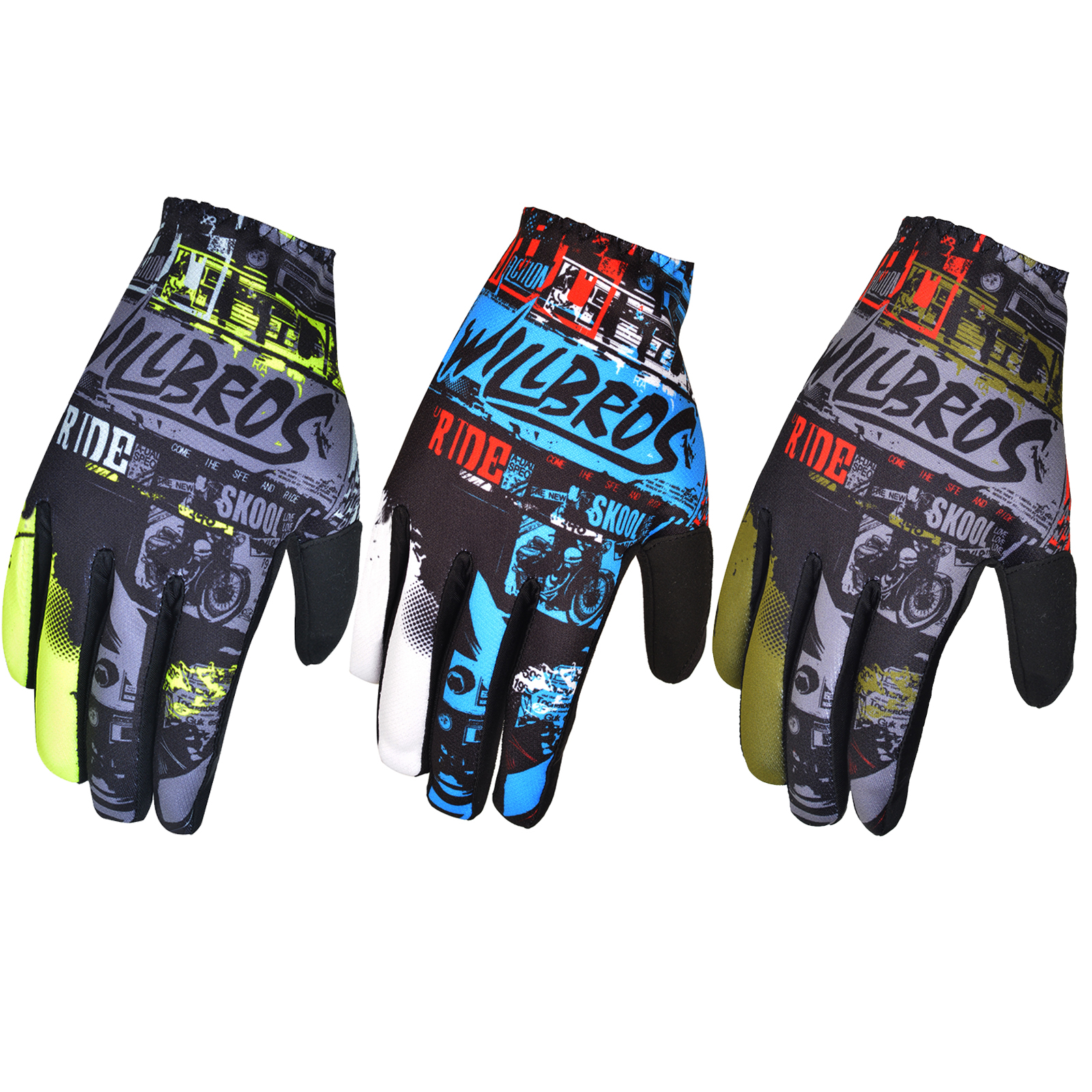 MX BMX Crossmotor Matrix Ride Handschoenen Offroad Mountainbike Guantes Off Road Fietsen Willbros Heren Blauw Luvas Voor Volwassen
