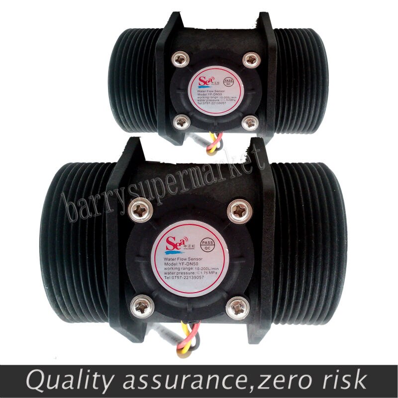 YF-DN50 G2&quot; inch Water Flow meter Sensor flowmeter caudalimetr counter indicator + digital LCD water flow system 10-200L/min