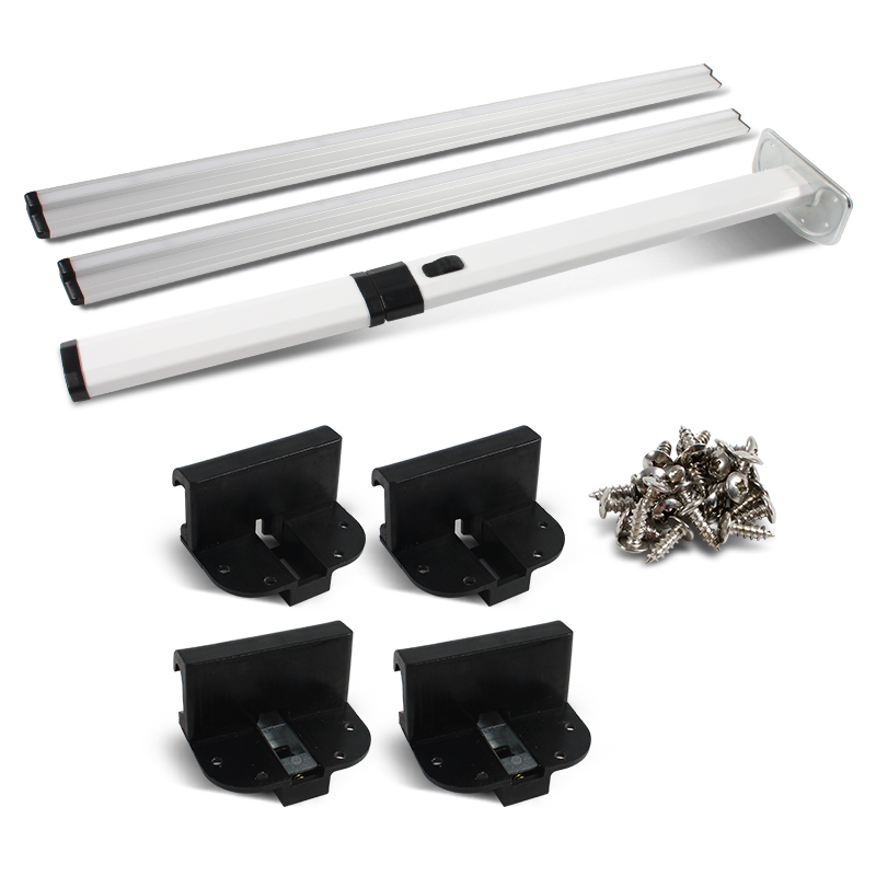 Rail de guidage de pied de table pliable externe, alliage d'aluminium, accessoires de caravane, , TYCrucgraphes, dernier cri, 2024: Grey