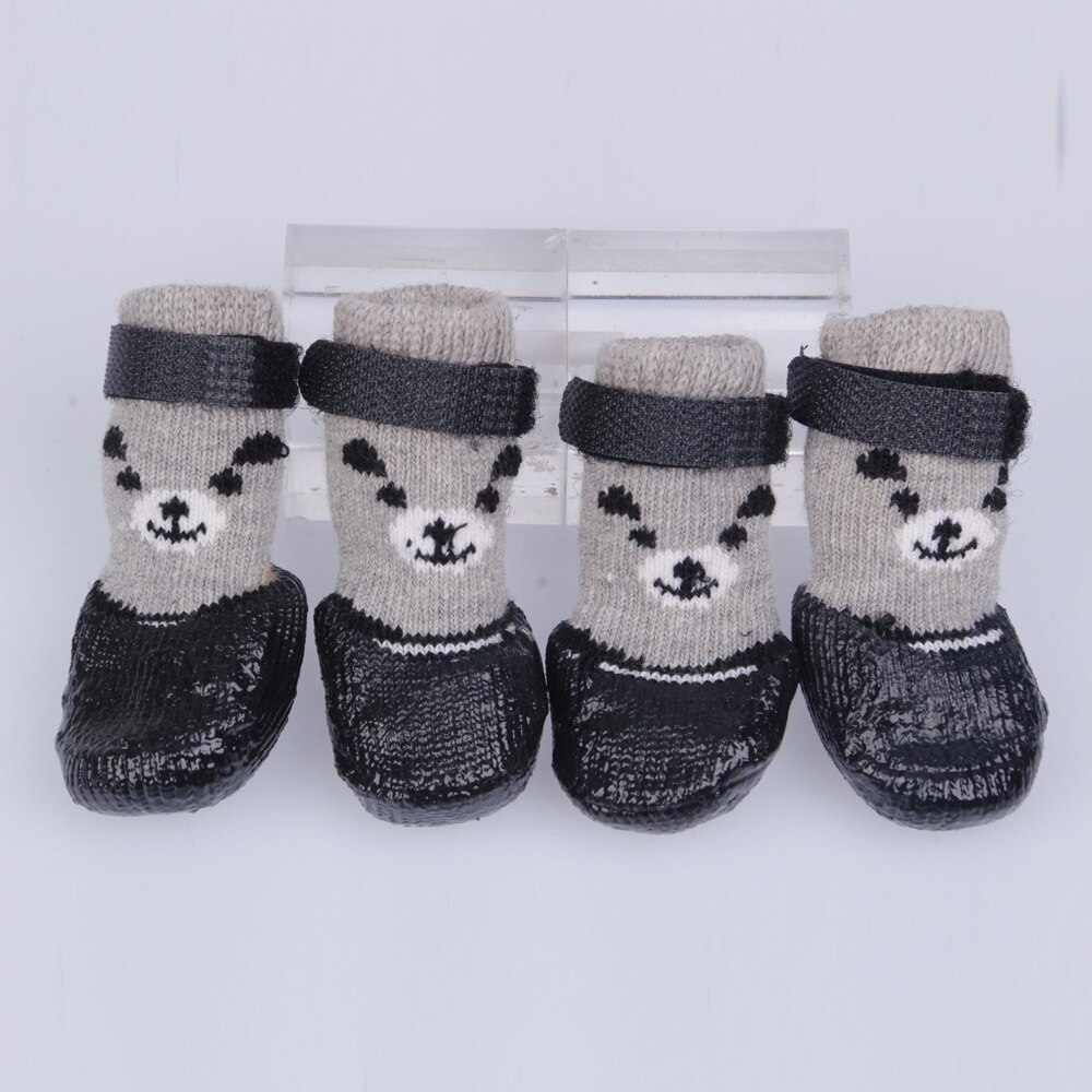 4 Stuks Waterdichte Rubberen Regen Lopen Rubber Schoenen Laarzen Voor Kleine Puppy Hond S/M/L