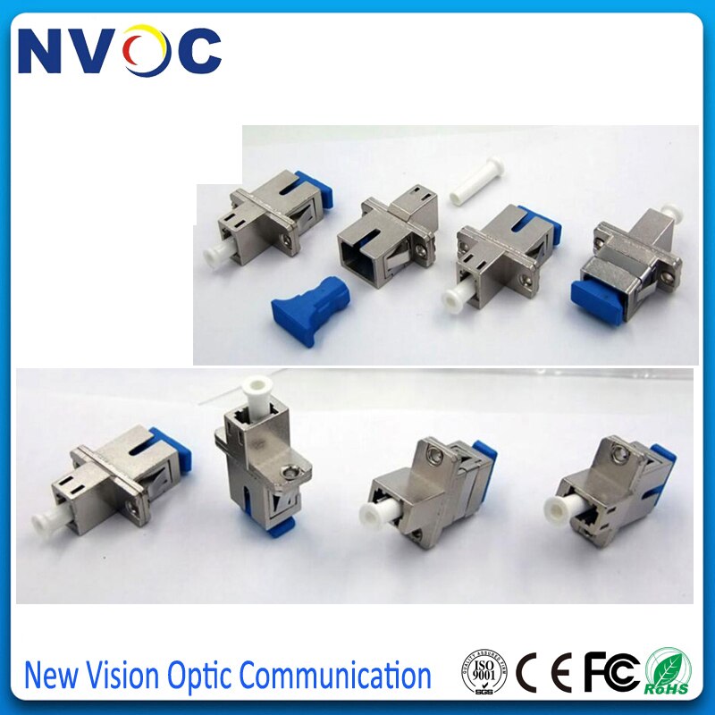 LC-SC/SC-LC Connector SM Single Core MM Metalen APC Glasvezel Adapter Flens Koppeling, metalen Huis Glasvezel Flens Adapter